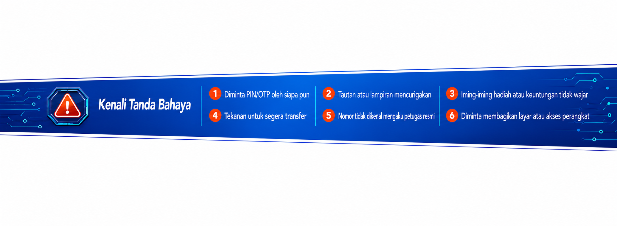 Kenali tanda bahaya transaksi digital