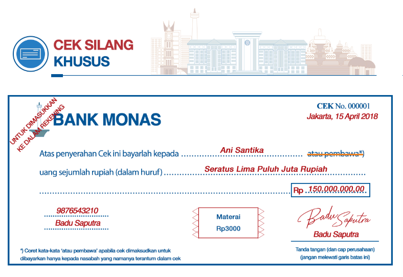 Contoh Cek Perhitungan