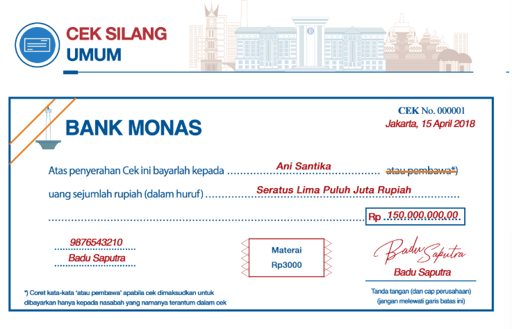 Contoh Cek Silang Umum